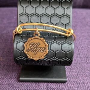 Gold Hope Charm Bracelet
